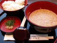 新宿みやざき館KONNE名物「冷や汁定食」